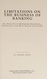 Tapa de Limitations on the business of banking