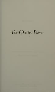 Tapa de The Orestes plays