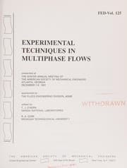 Tapa de Experimental techniques in multiphase flows