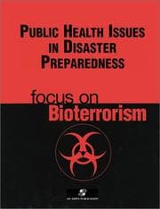 Tapa de Public health issues in disaster preparedness