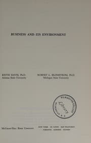 Tapa de Business and its environment
