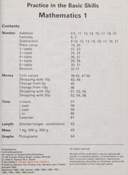 Tapa de Practice in the basic skills, Mathematics