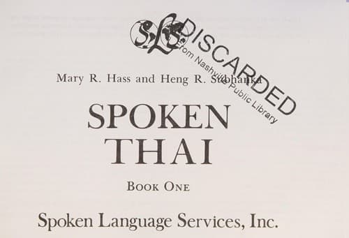 Tapa de Spoken Thai