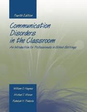 Tapa de Communication Disorders in the Classroom