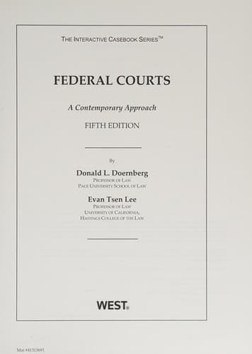 Tapa de Federal courts