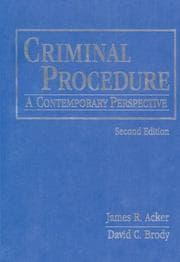 Tapa de Criminal procedure