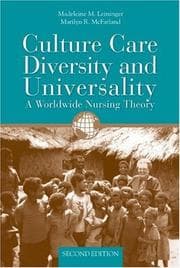 Tapa de Culture care diversity and universality