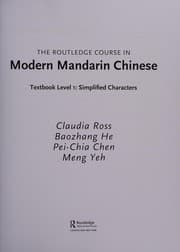 Tapa de The Routledge course in modern Mandarin Chinese