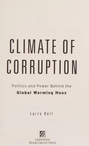 Tapa de Climate of corruption