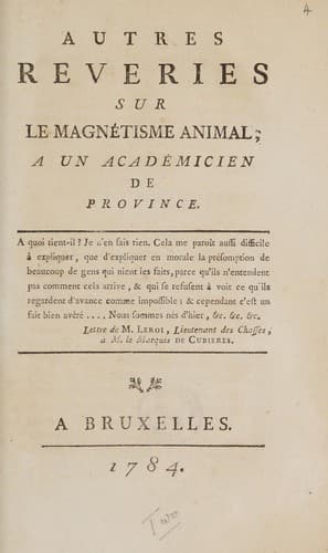 Tapa de Autres reveries sur le magnétisme animal