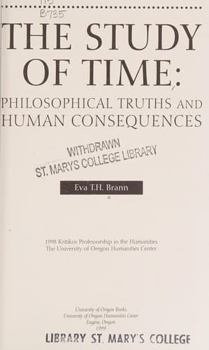 Tapa de The Study of Time