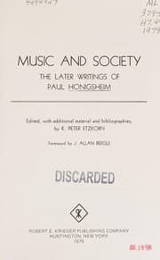 Tapa de Music and society