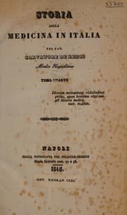 Tapa de Storia della medicina italiana