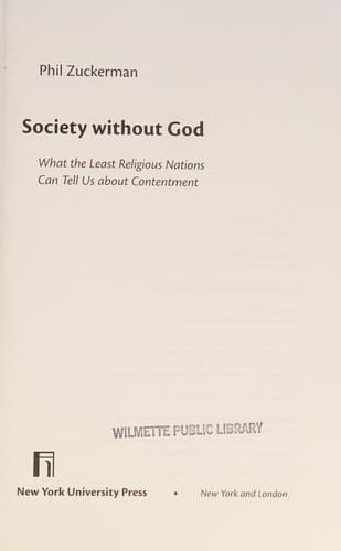 Tapa de Society without God