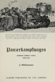 Tapa de Panzerkampfwagen. German combat tanks, 1939-1945
