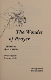 Tapa de The Wonder of prayer