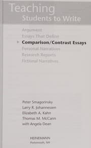 Tapa de Teaching students to write comparison/contrast essays