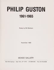 Tapa de Philip Guston