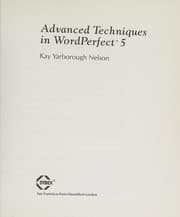 Tapa de Advanced techniques in WordPerfect 5