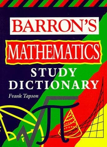 Tapa de The Barron's mathematics study dictionary