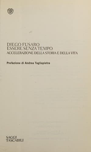 Tapa de Essere senza tempo