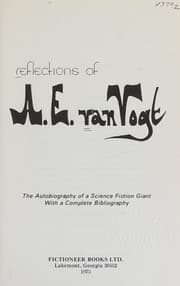 Tapa de Reflections of A. E. Van Vogt