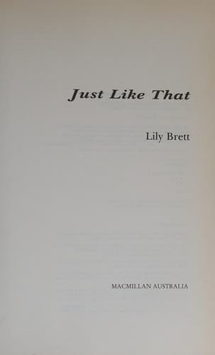 Tapa de Just like that
