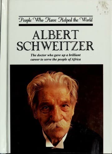 Tapa de Albert Schweitzer