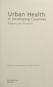 Tapa de Urban health in developing countries