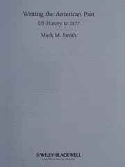 Tapa de Writing the American past