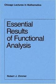 Tapa de Essential results of functional analysis