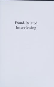 Tapa de Fraud-related interviewing