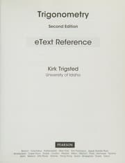 Tapa de EText Reference for Trigsted Trigonometry