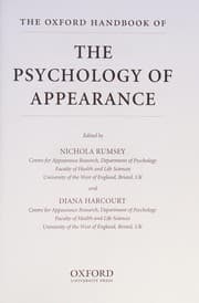 Tapa de The Oxford handbook of the psychology of appearance
