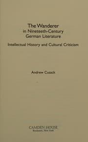 Tapa de The wanderer in nineteeth-century [sic] German literature