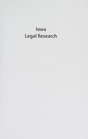 Tapa de Iowa Legal Research