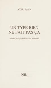 Tapa de Un type bien ne fait pas ça--