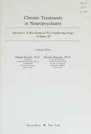 Tapa de Chronic treatments in neuropsychiatry