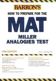 Tapa de Barron's how to prepare for the MAT, Miller analogies test