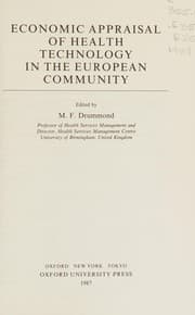 Tapa de Economic appraisal of health technology in the European community