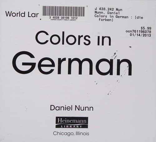 Tapa de Colors in German