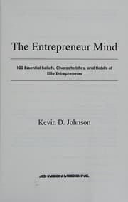 Tapa de The entrepreneur mind