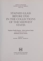 Tapa de Stained glass before 1700 in the collections of the midwest states