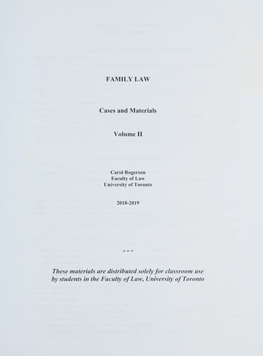 Tapa de Family law