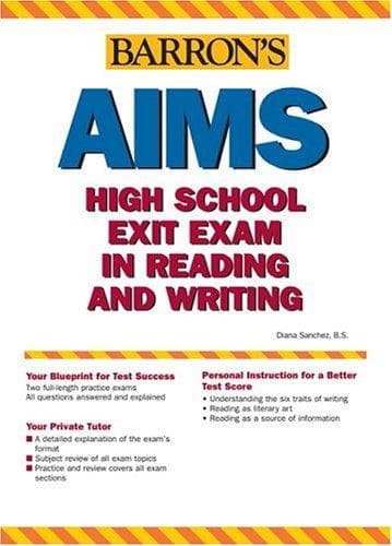 Tapa de Barron's AIMS Reading and Writing
