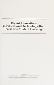 Tapa de Recent innovations in educational technology that facilitate student learning