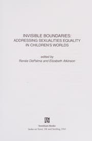 Tapa de Invisible boundaries