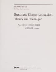 Tapa de Business communication
