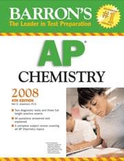 Tapa de Barron's AP Chemistry 2008 (Barron's How to Prepare for the Ap Chemistry  Advanced Placement Examination)