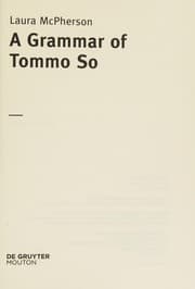 Tapa de Grammar of Tommo So